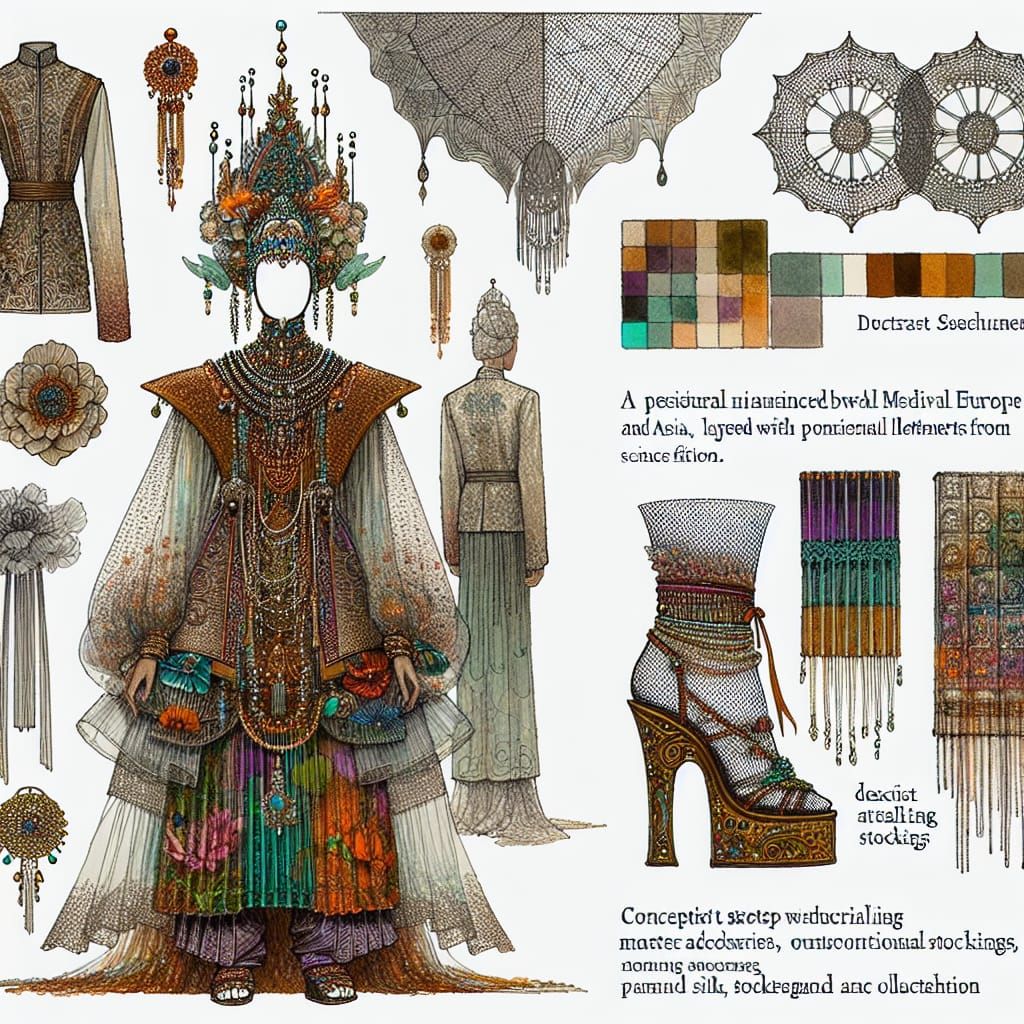 Sci-Fi Shrine Empress: Maximalist Fashion Concept