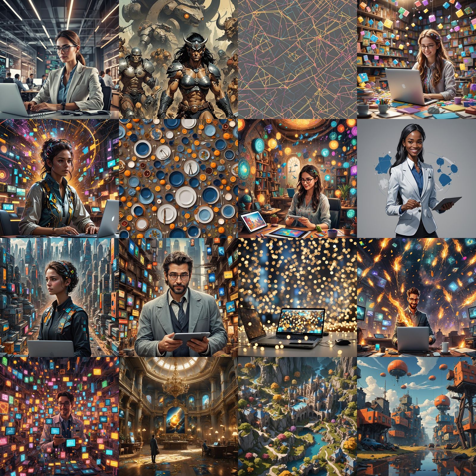 Efficient Sales System: Happy Entrepreneur Using Laptop