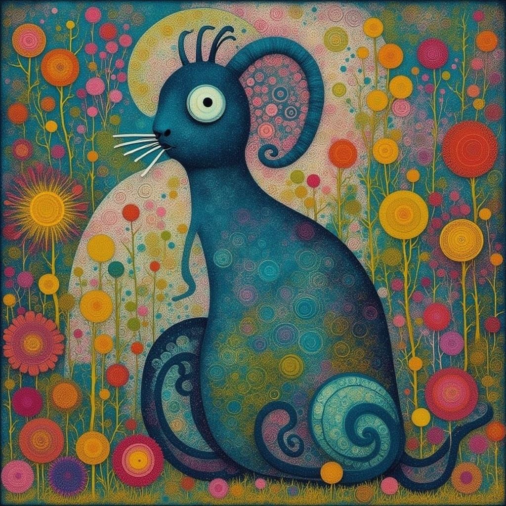 AI Generated Image with CICADA SONG and Flux GelliCat