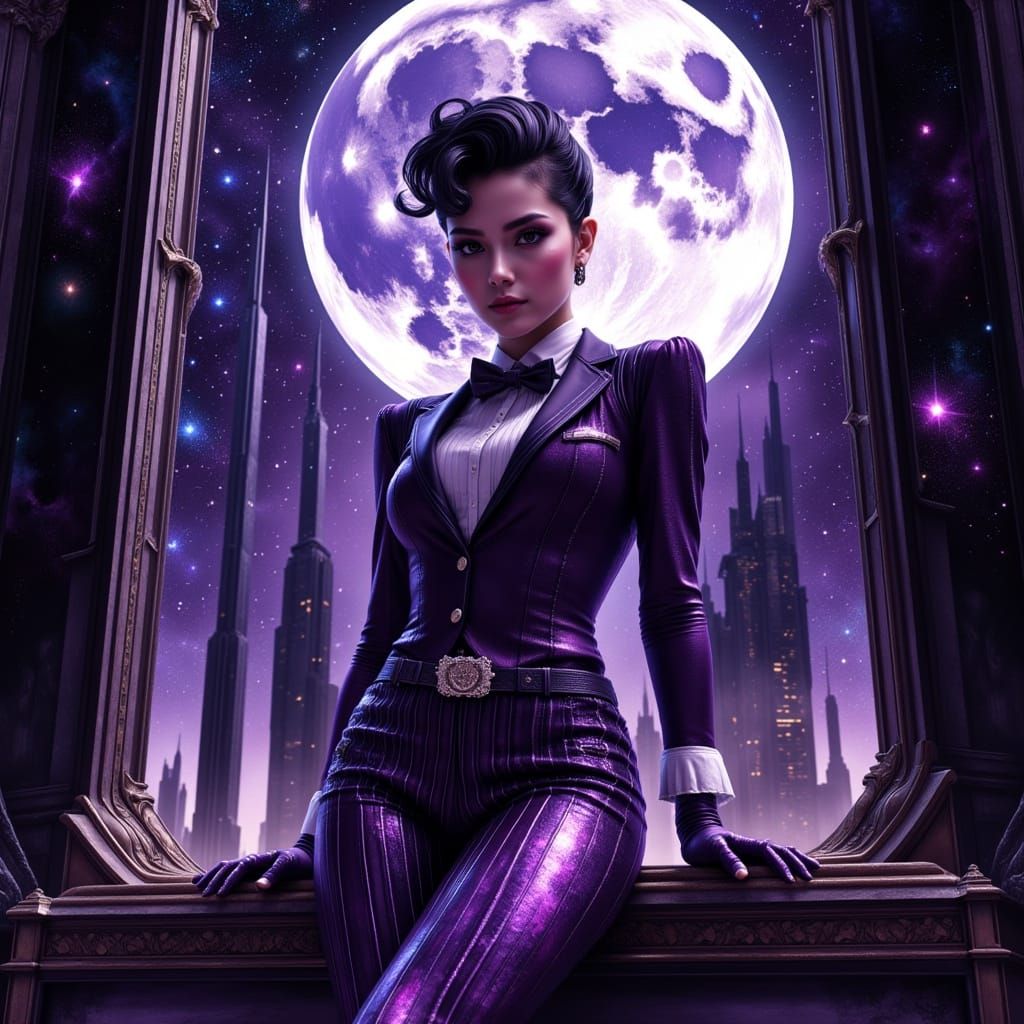 Persian Ace Asexual Icon in 1940's Style