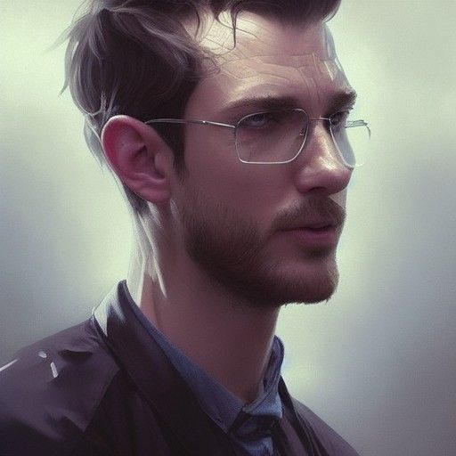 Detailed Portrait of a Talkative Man