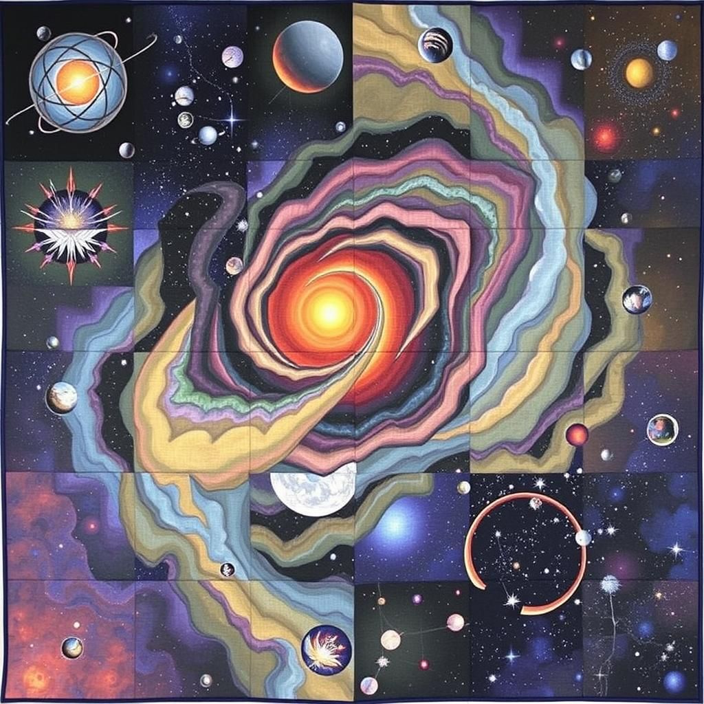 Orbital Paintings Quilt