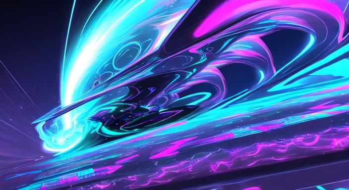 Plasma Alien in Vapor Fractal Futurism