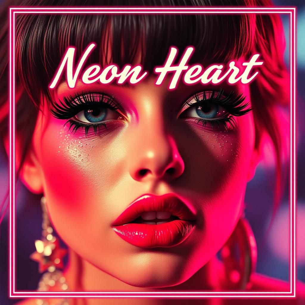 Neon Heart: Singer with Glitter Tears Album Cover