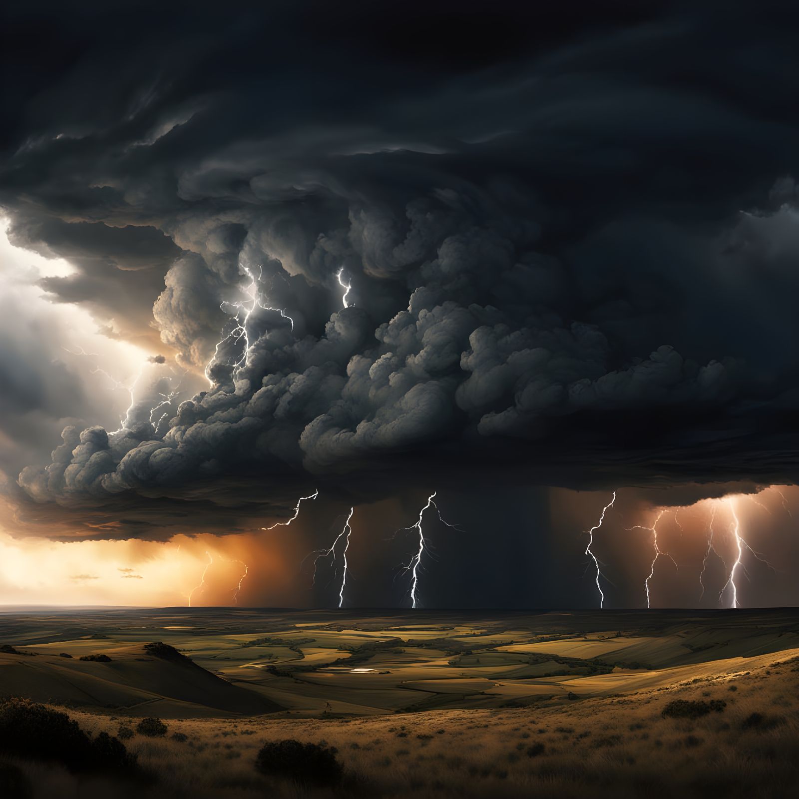 Stormy Apocalypse in Expressive Brushstrokes