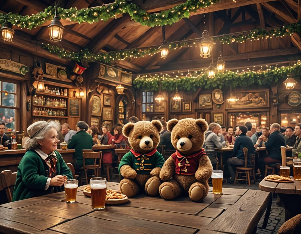 Teddy beer garden