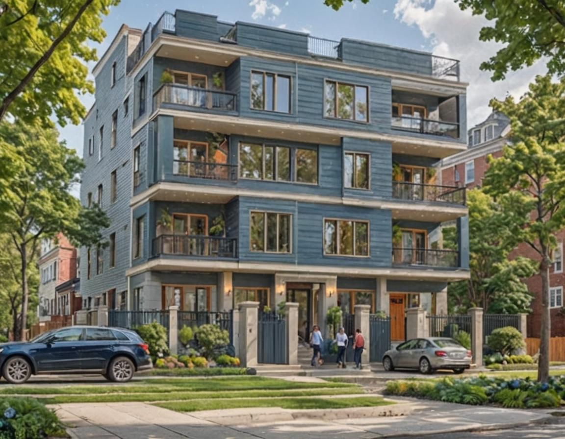 Modernized Building Exterior with Preserved Architecture