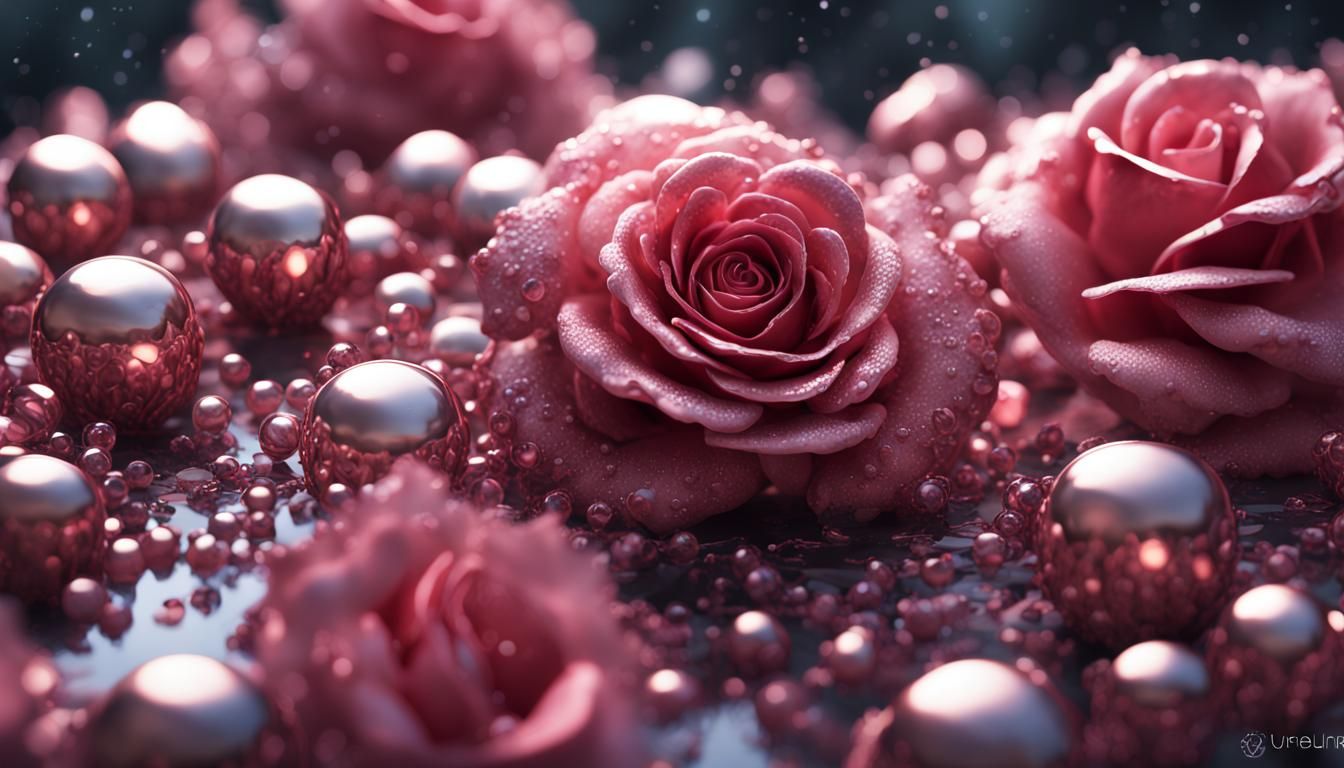Dewdrops on a Rose: Detailed Matte Painting