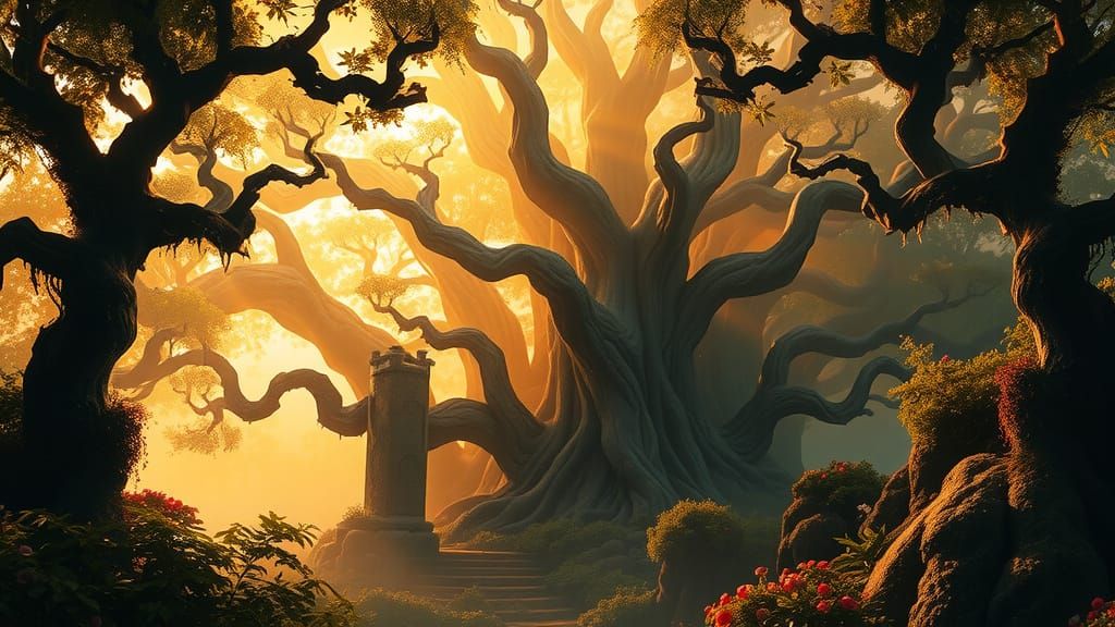 Fantastical Safe Haven in Deep, Vibrant Colors