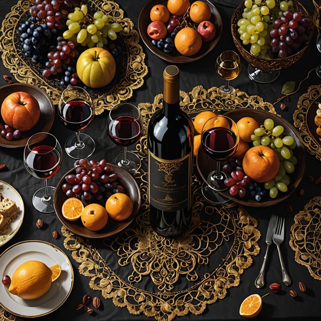 The wine and the food