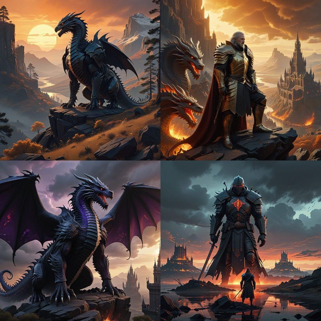 Dragon Lord of the Targaryen Dynasty in Epic Cinematic Style