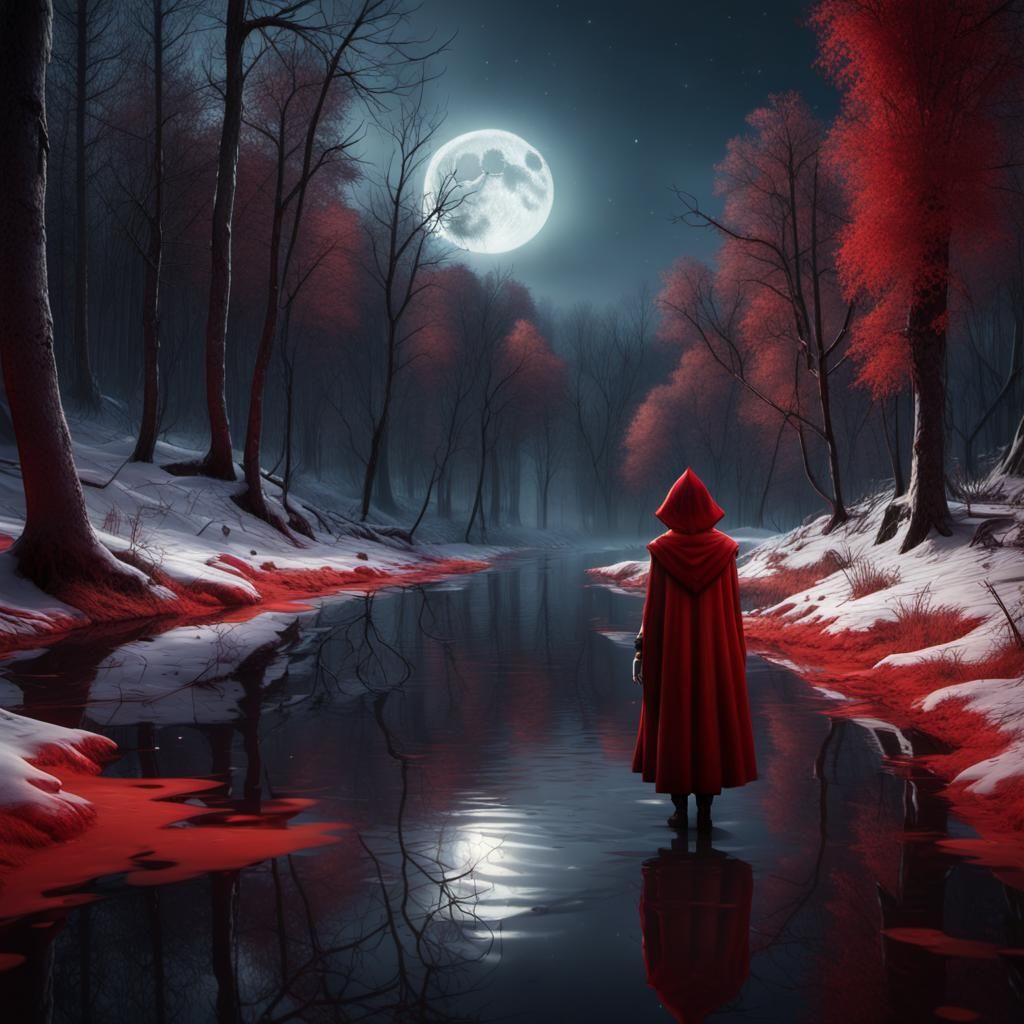 Little Red Riding Hood in Chernobyl Forest