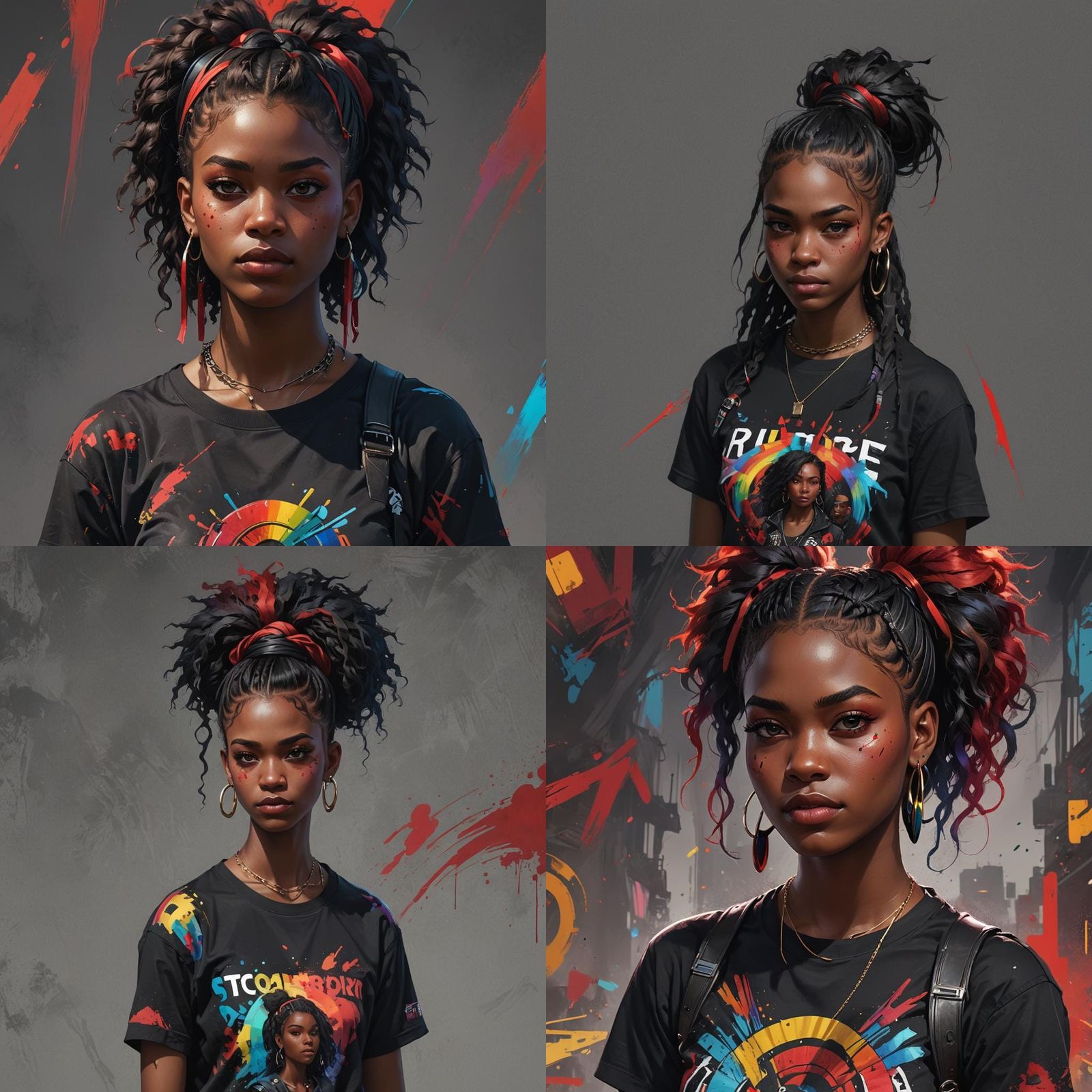 Punk Rock Teen Portrait in Dynamic Lighting