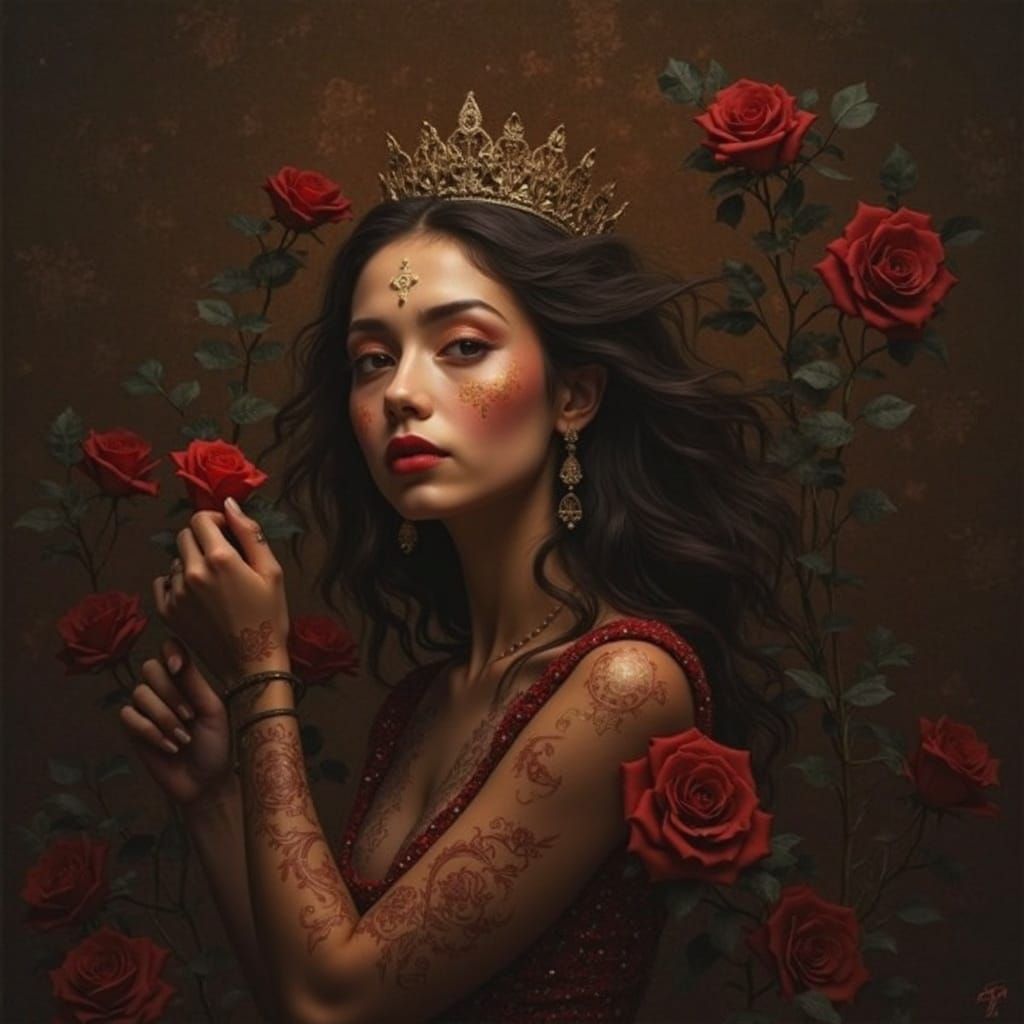 Illuminating Green Light Abstract