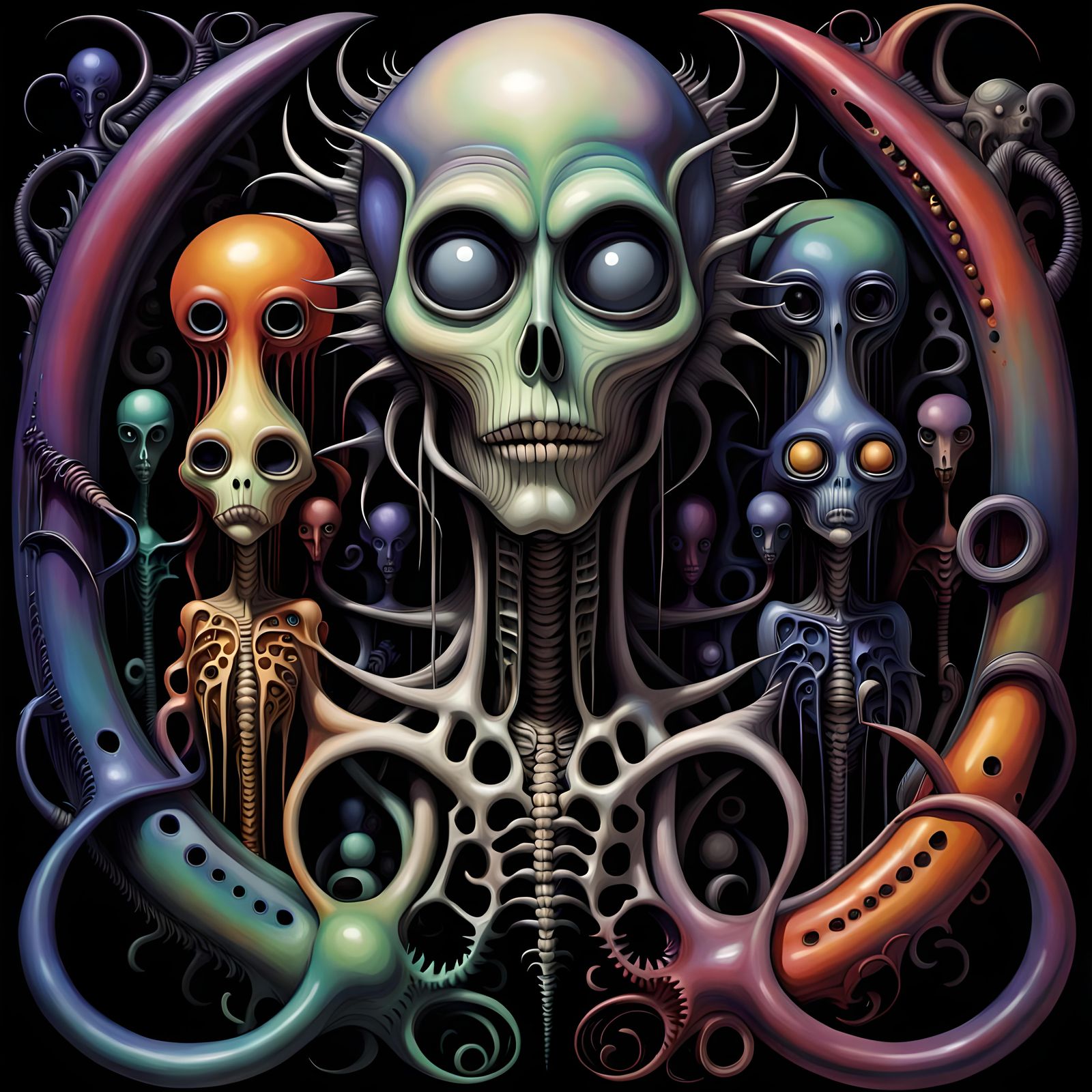 Colorful Entropy in Dark Fantasy Style