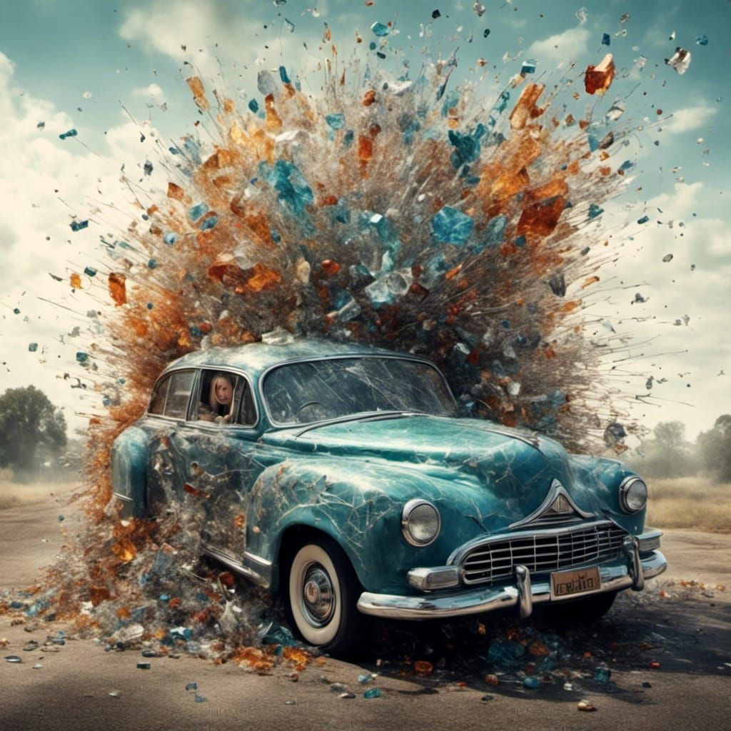 Glass Queen Elemental Rising: Surreal Shattered Creation