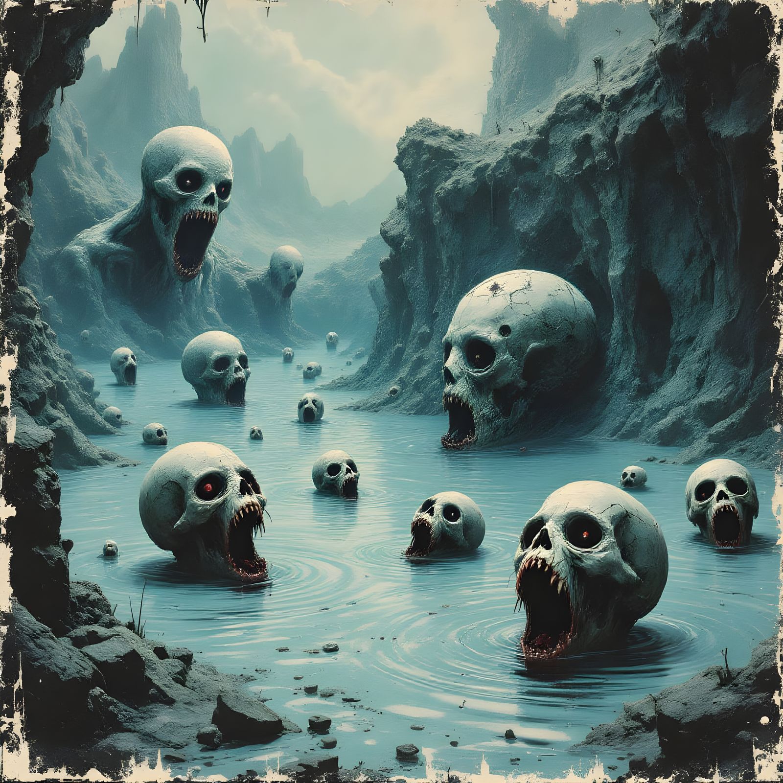 Abstract Horrors in Sci-Fi Drowning Scene