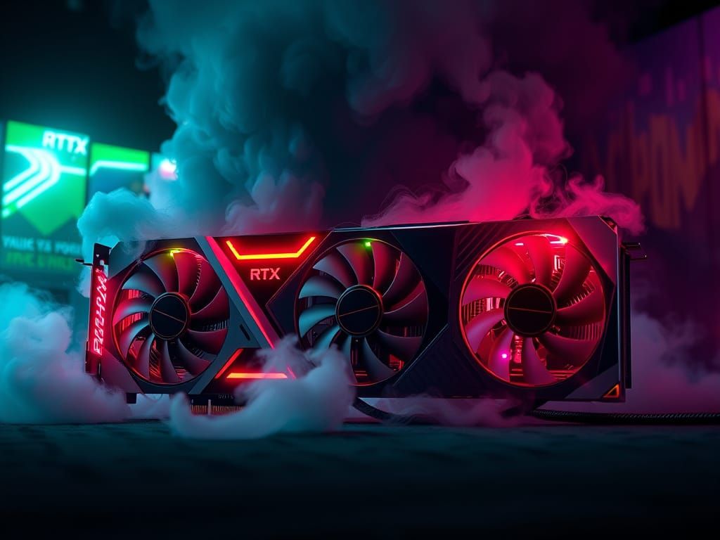 Gigantic Nvidia GeForce RTX 9000 Rendering