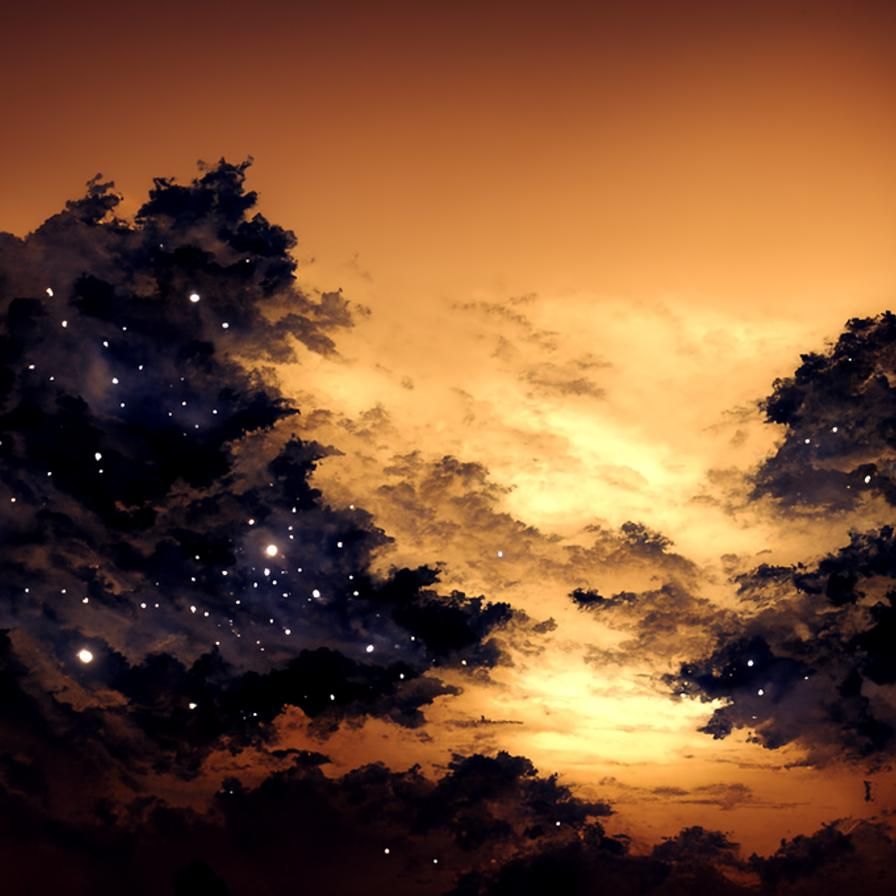 Starry Night Sky AI Art