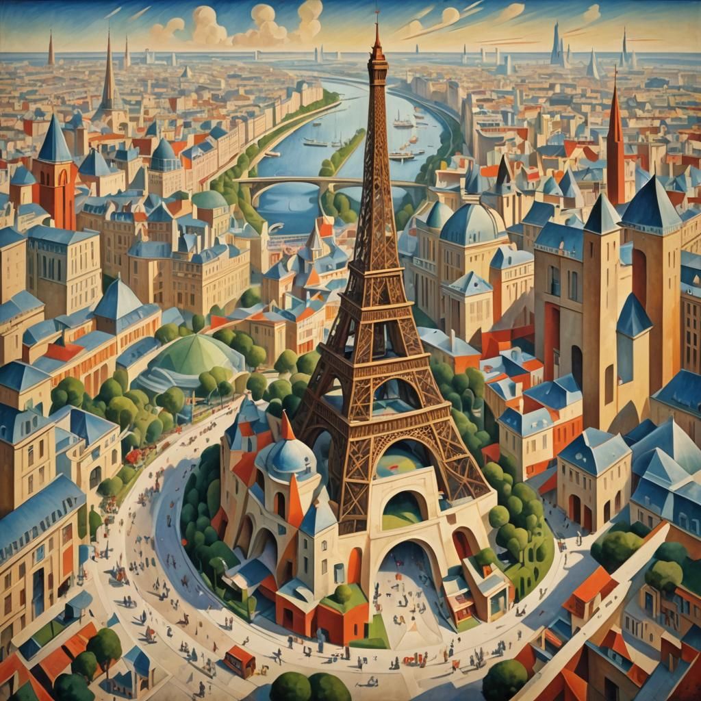 1823 World's Fair in Paris: Abstract Cubism