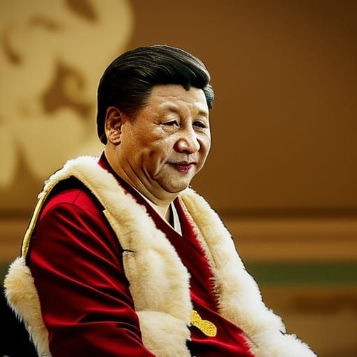 Xi Jinping in Dragon Robe: Cinematic Portrait