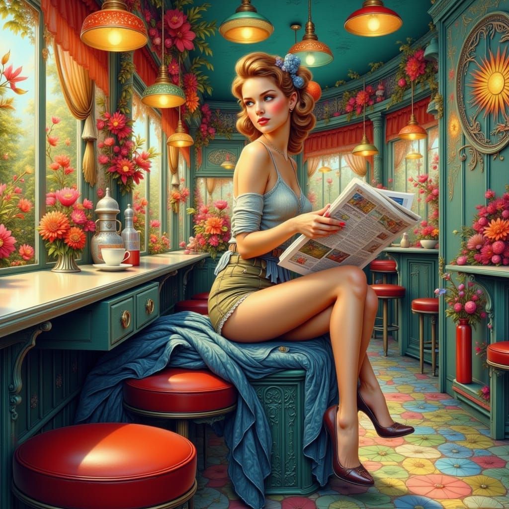 Mid-Century Modern Pin-Up