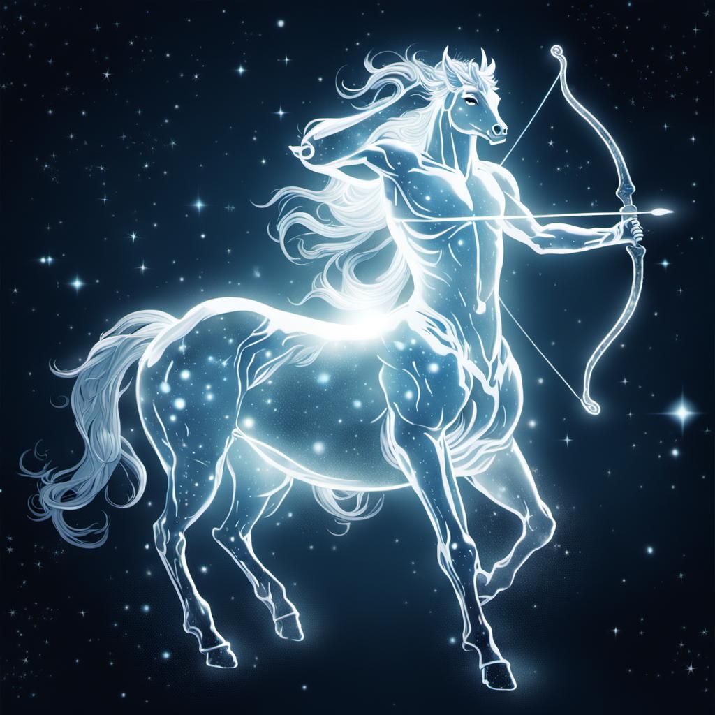 Radiant Centaur Galloping Across Galactic Space