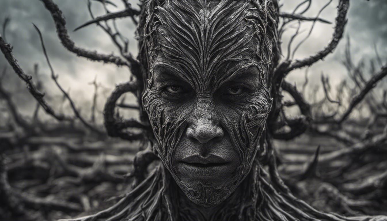 Hyperrealistic Banshee in Cinematic Composition