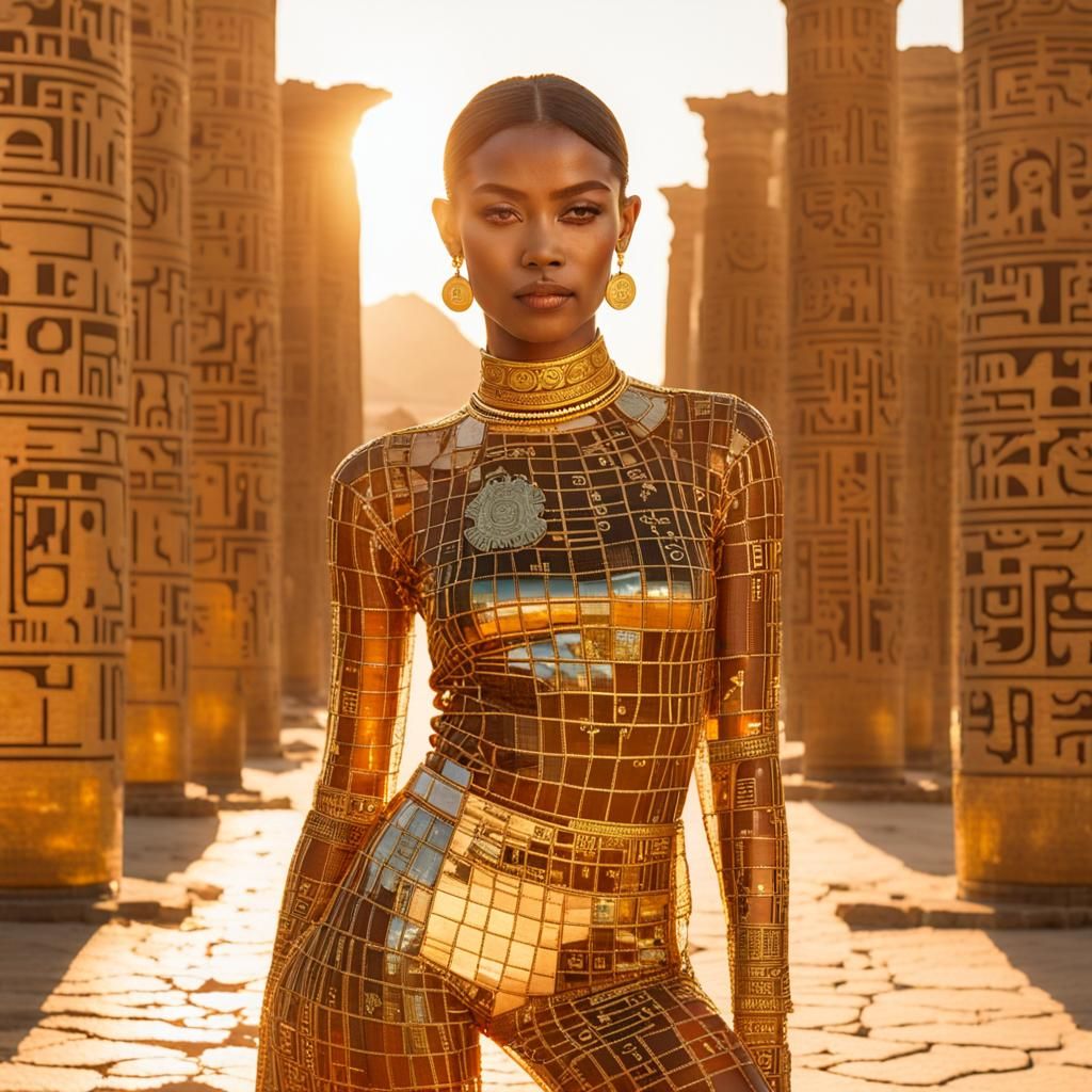 Bitcoin Supermodel in Mesopotamia, Comic Book Art