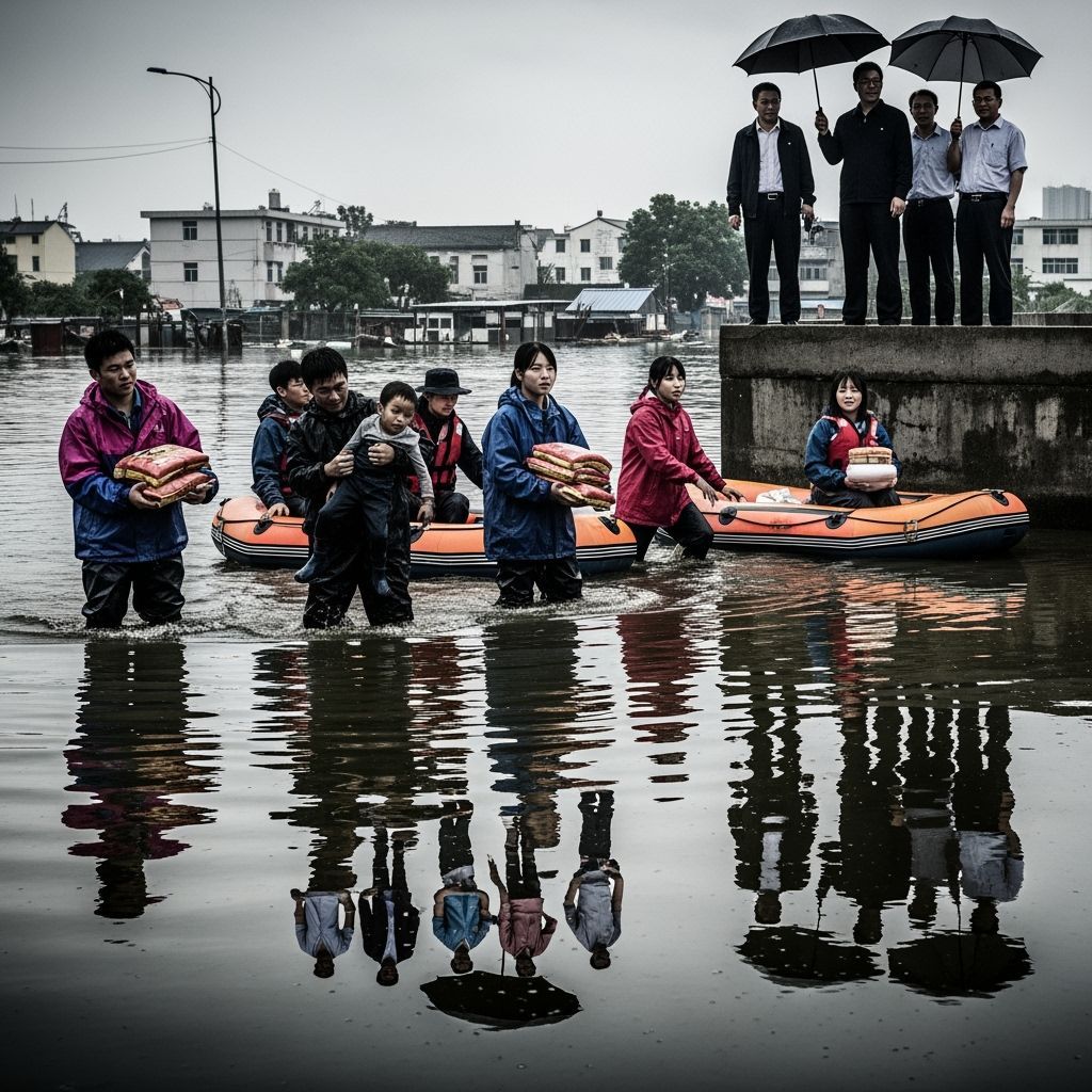 Students Helping Flood Victims: Cinematic Photojournalism