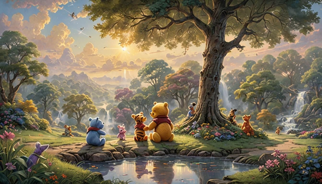 Winnie the Pooh: Ethereal Hundred Acre Wood Scene