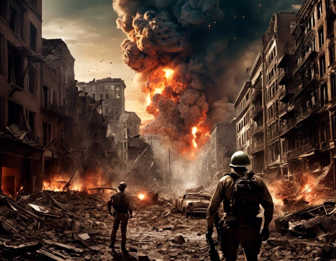 Apocalyptic Meteor Storm: Hero's Stand in Metropolis