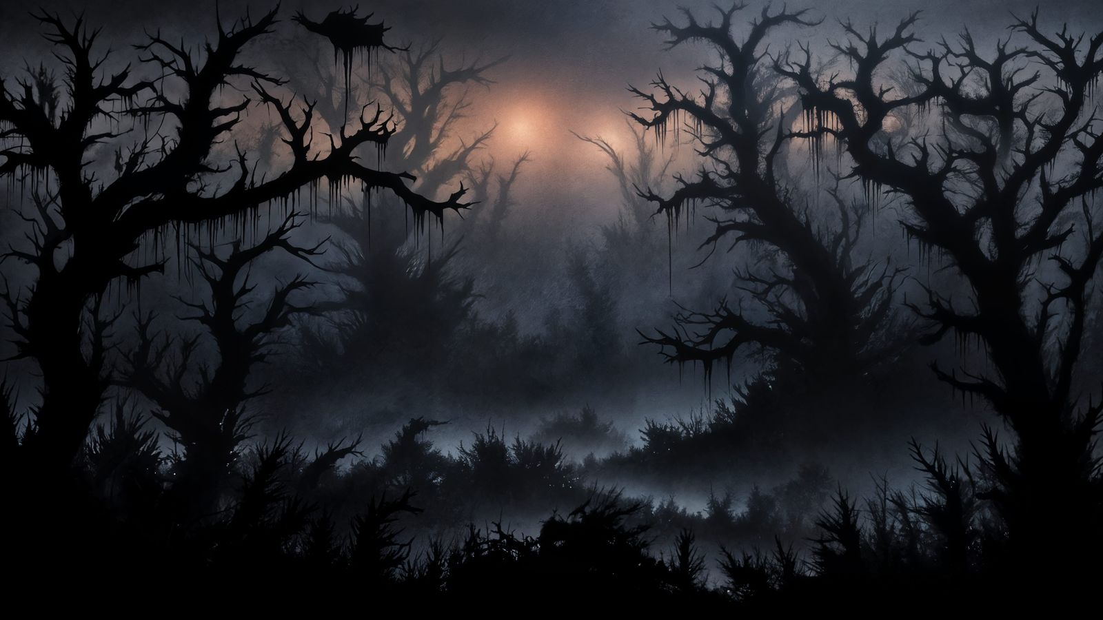 Backlit Black Paint Symphony of Nature