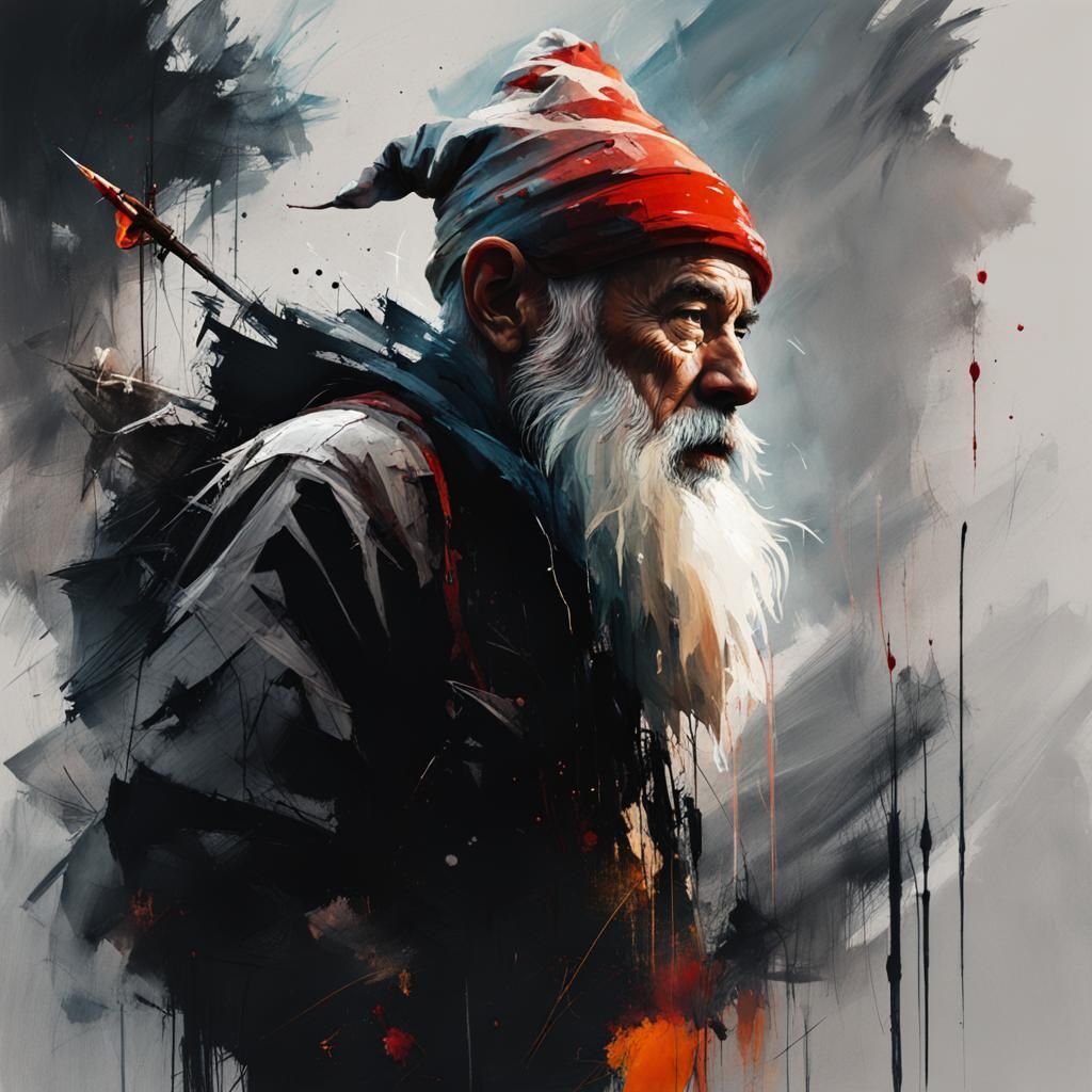 Gnome in Empty Space: Conceptual Dark Art