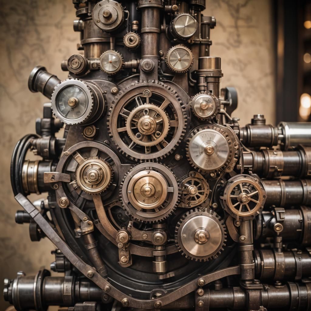 Steampunk Map of Ohio: Professional Photography