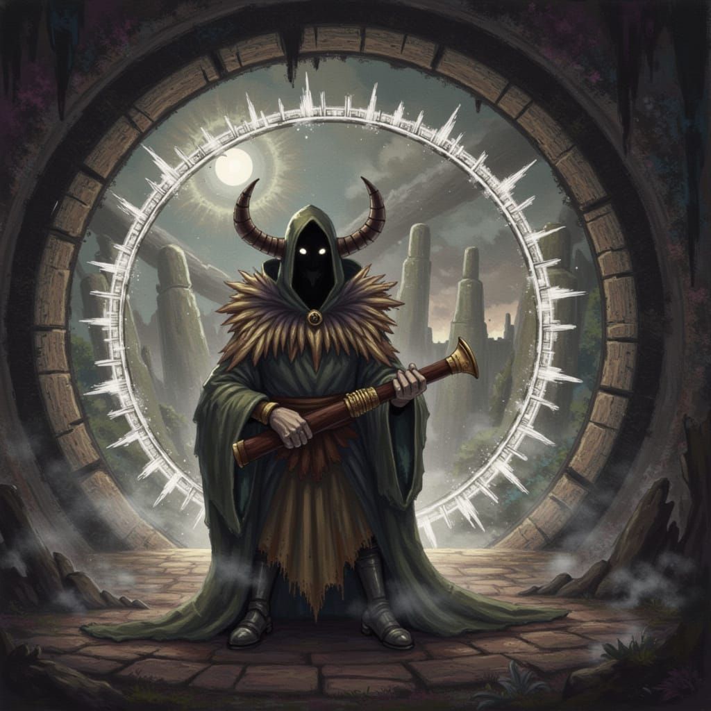 Whimsical Ominous Landscape Art