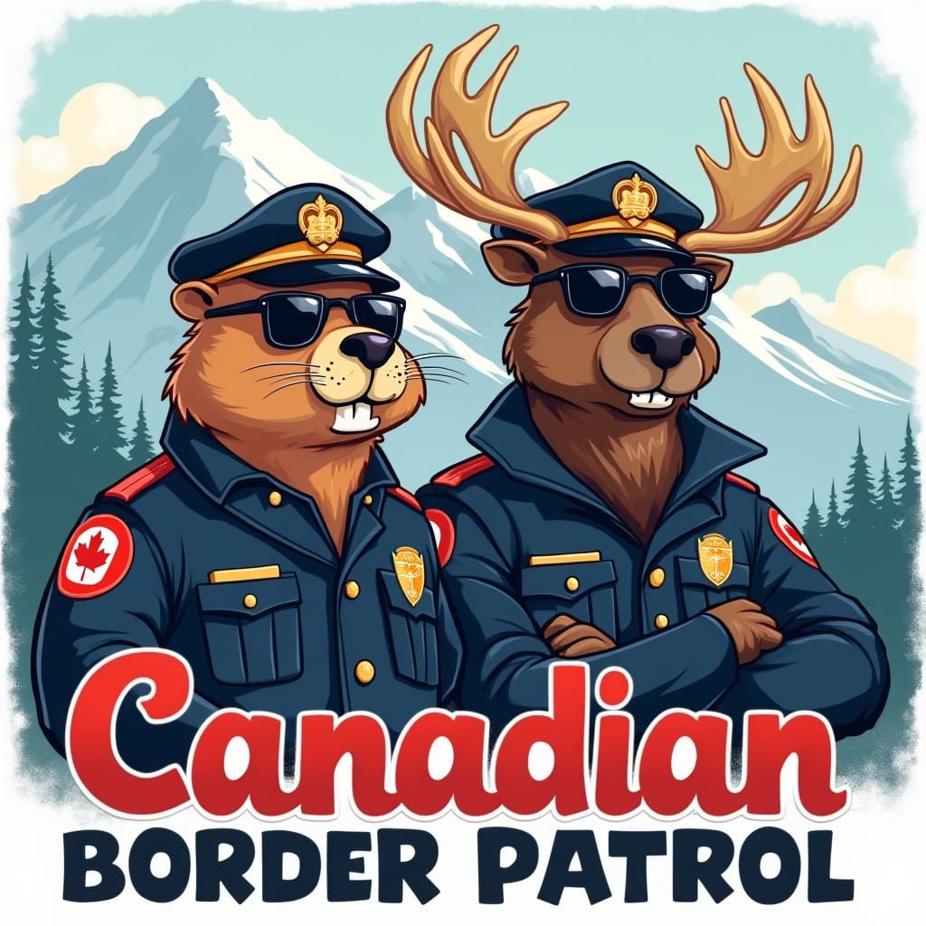Canadian Border Patrol Beaver and Moose in Action