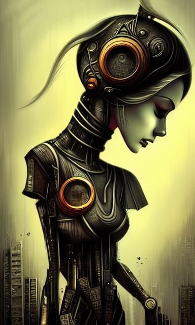 Hyperdetailed Futuristic Metropolis Art