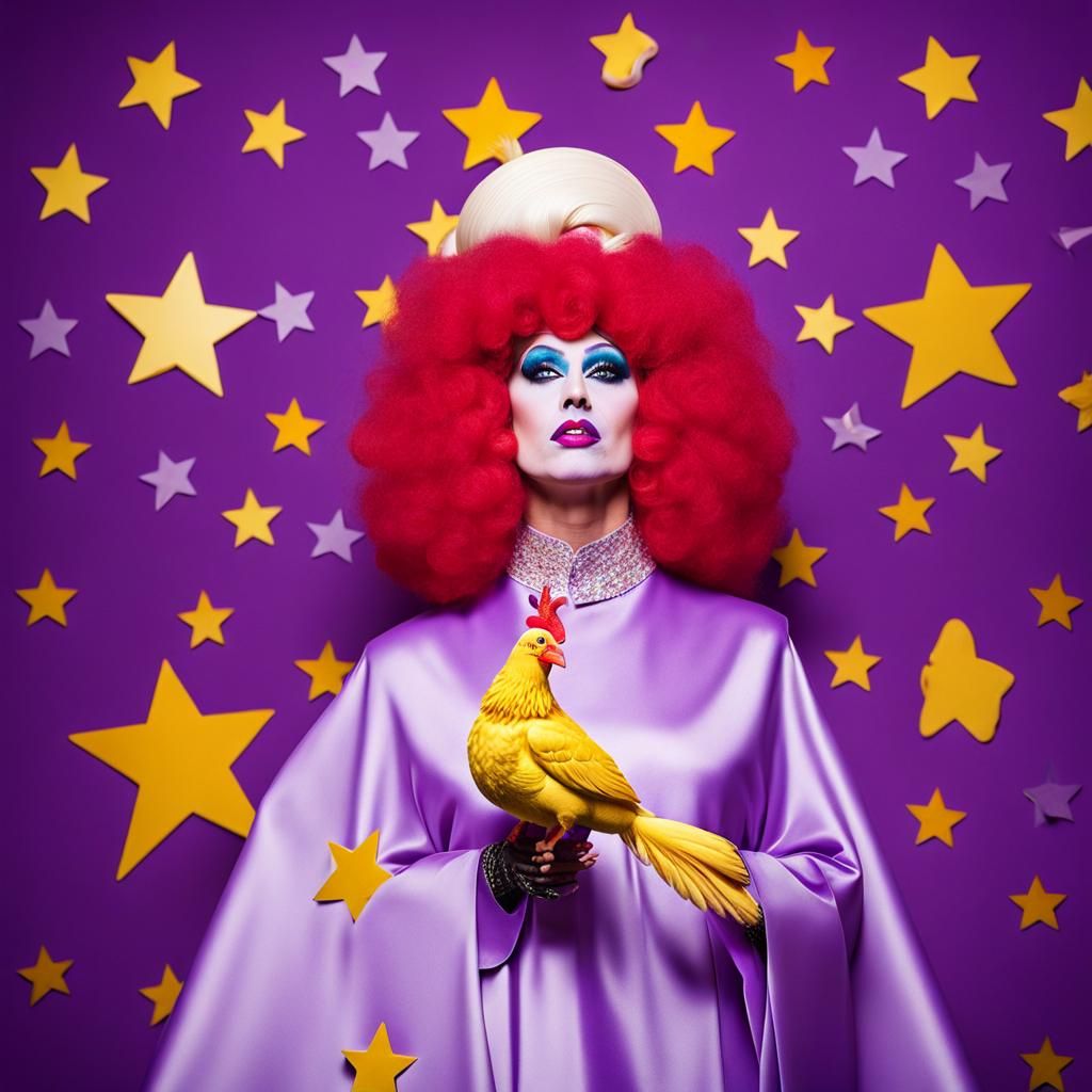 Drag Pagan Nun Singer Under Lavender Moon