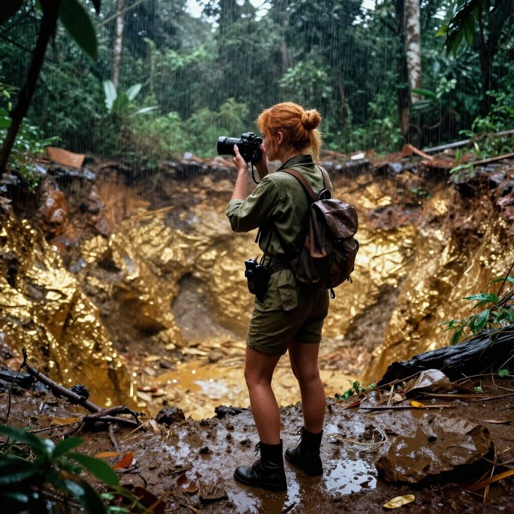Photo-Journalist Documents Amazon Gold Mine in Film Noir Sty...