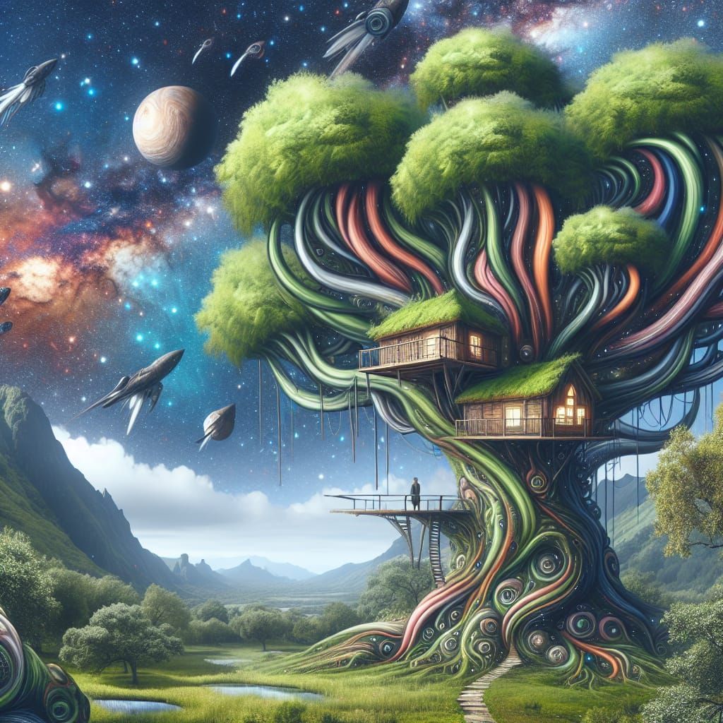 Alien tree house