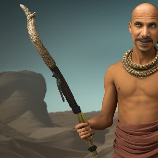 Githzerai Monk Concept Art in Dark Fantasy Style