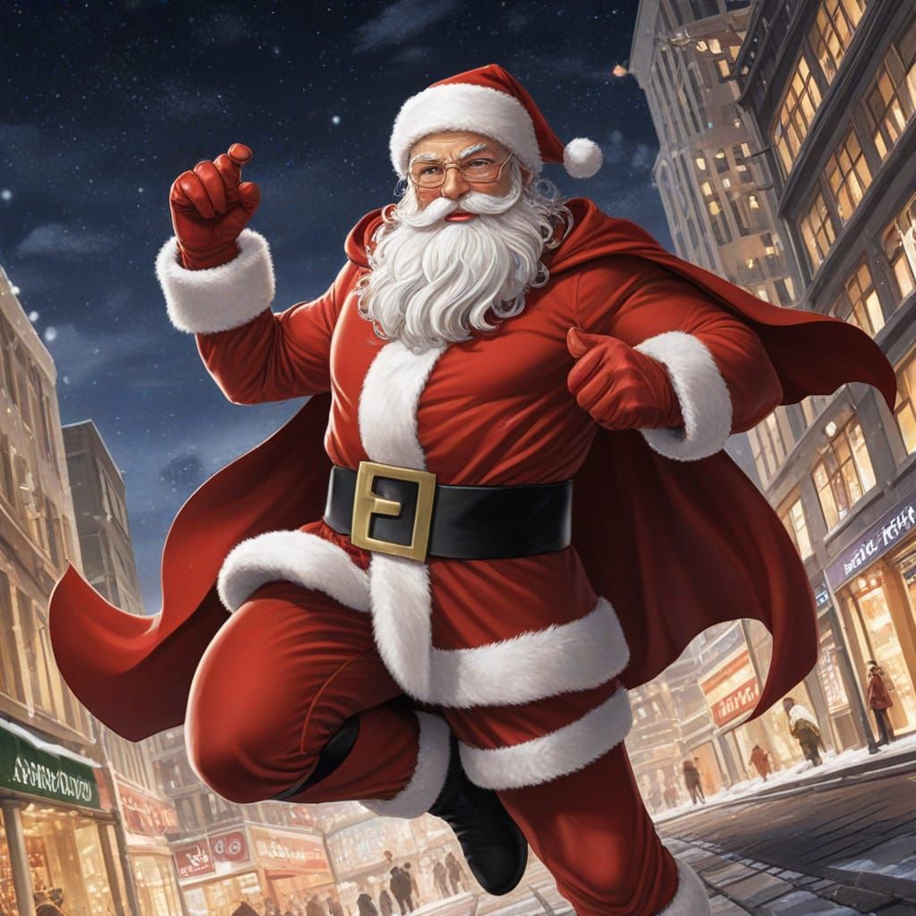 Cyberpunk Santa Claus Unmasked