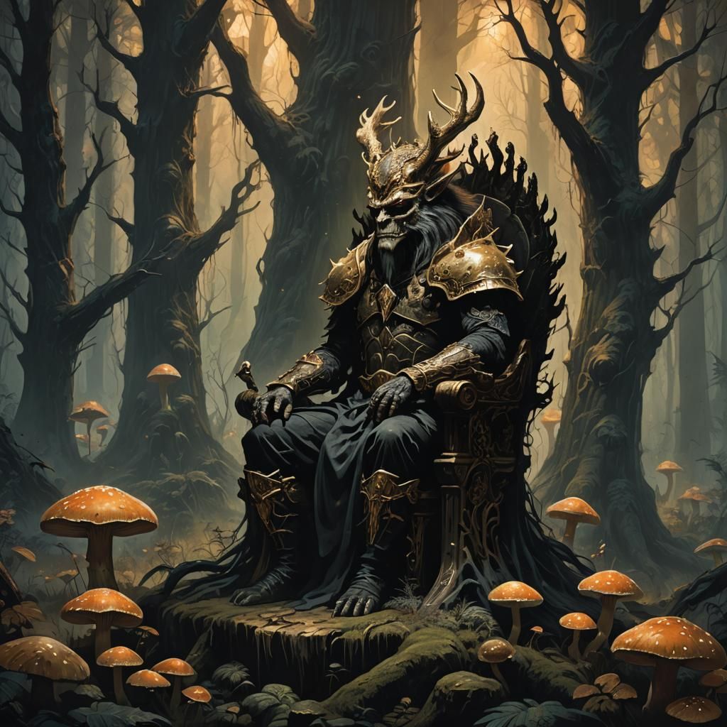 Dark Fantasy Blutbad on Forest Throne
