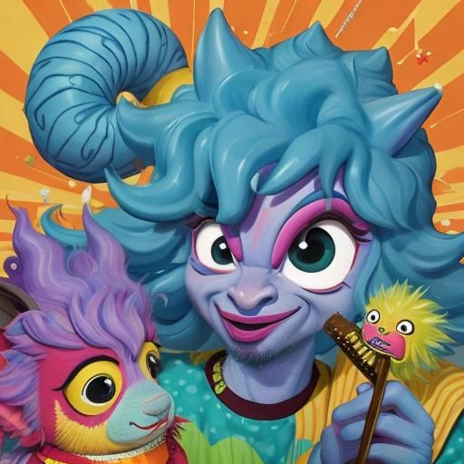 Retro 1950s Abstract Image from Nonsense Prompt