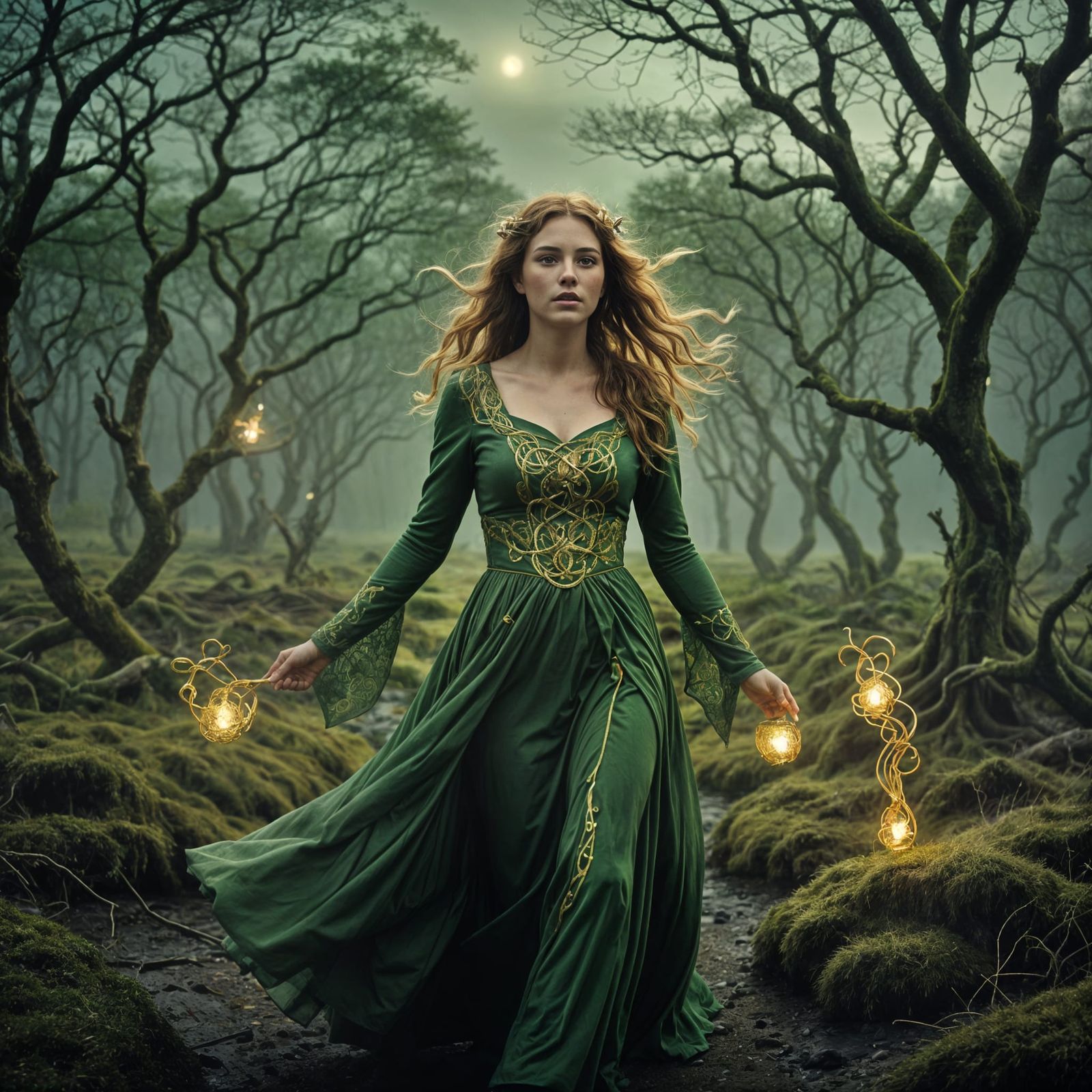 Celtic Woman Guided by Will-o'-the-Wisp