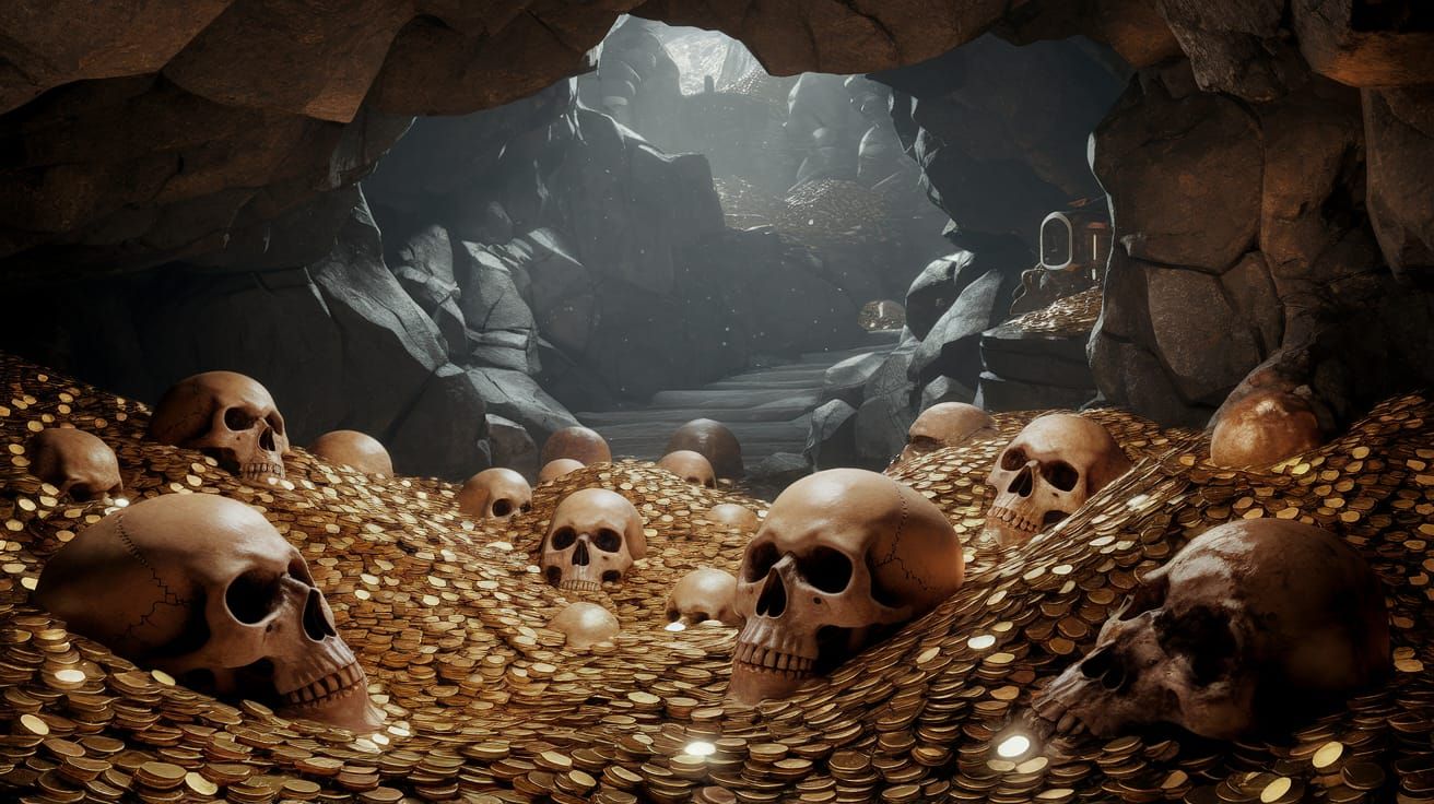 Epic Fantasy Cavern of Wonders in Photorealistic Style