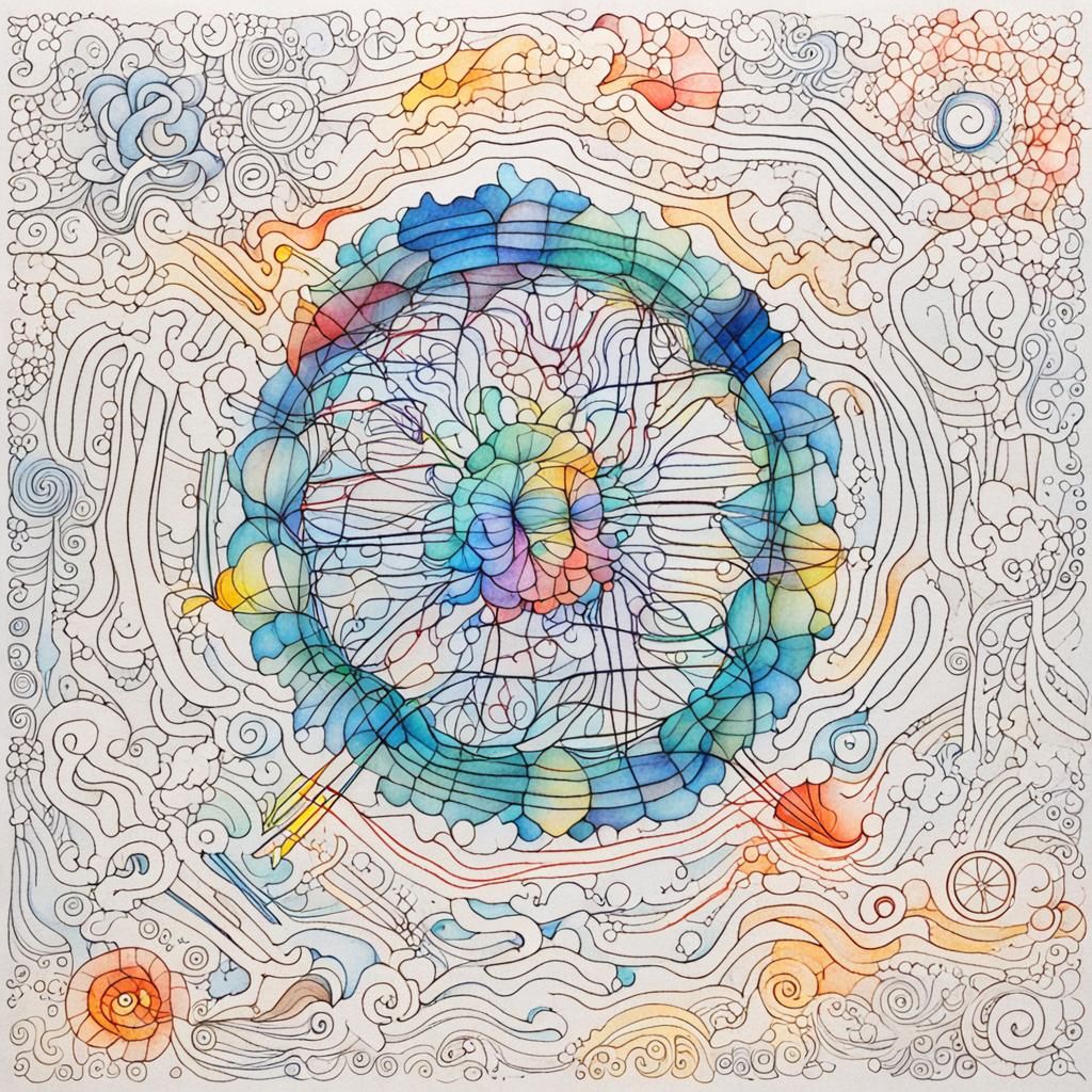 Meditative Neurographic Art Therapy Design