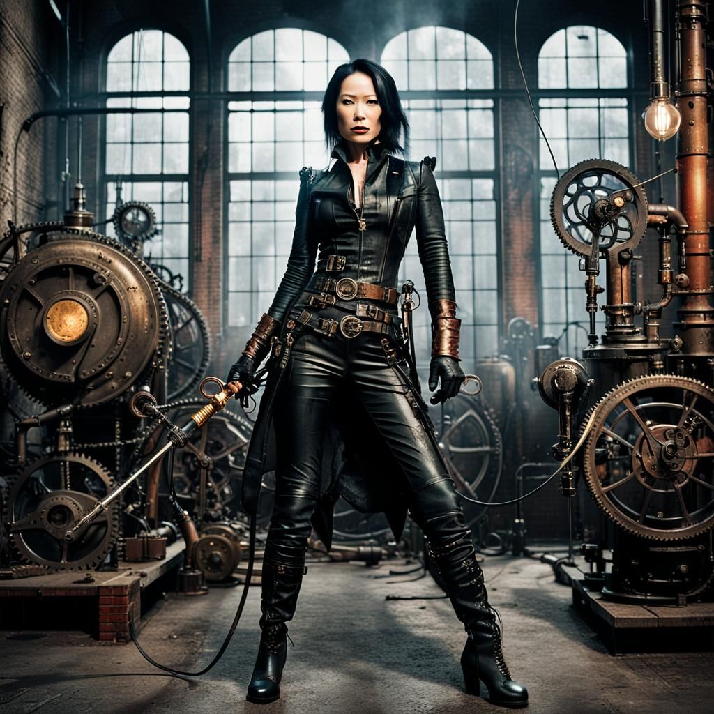 Steampunk Magazine Cover Featuring Lucy Liu