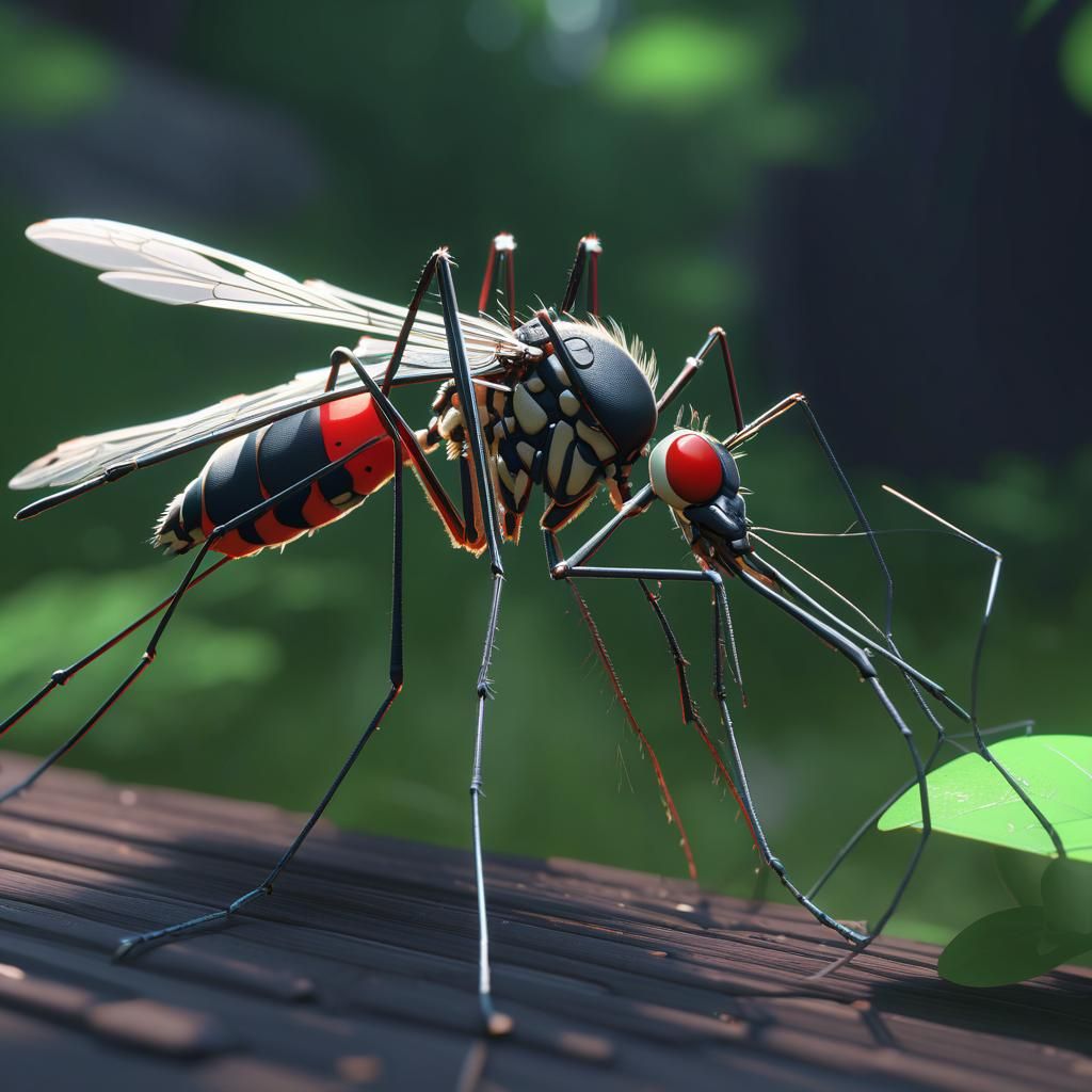Anime Style Mosquitos in 3D Concept Art